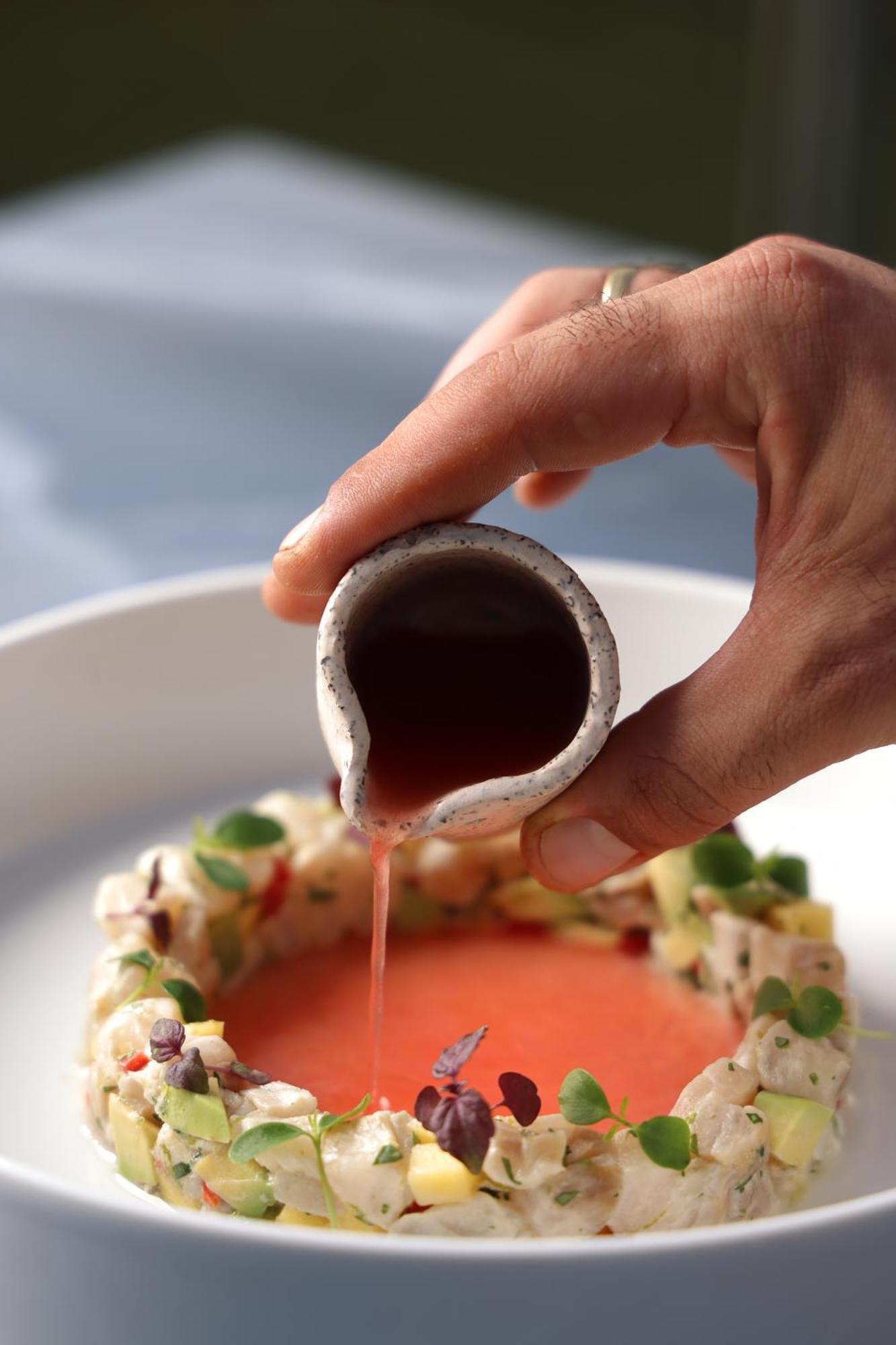 Alia Palace Hotel - Adults Only 16+ Chalkidike Exteriör bild Soy sauce being poured