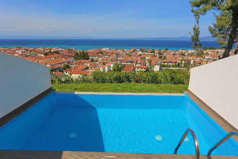 Alia Palace Hotel - Adults Only 16+ Chalkidike Exteriör bild View of Nea Vrasna